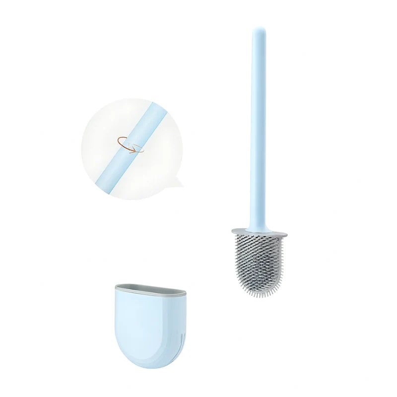 Silikon-Toilettenbürste mit Wandhalterung – Hygienische Toilettenbürste für müheloses Reinigen und schnelles Trocknen - Image 8