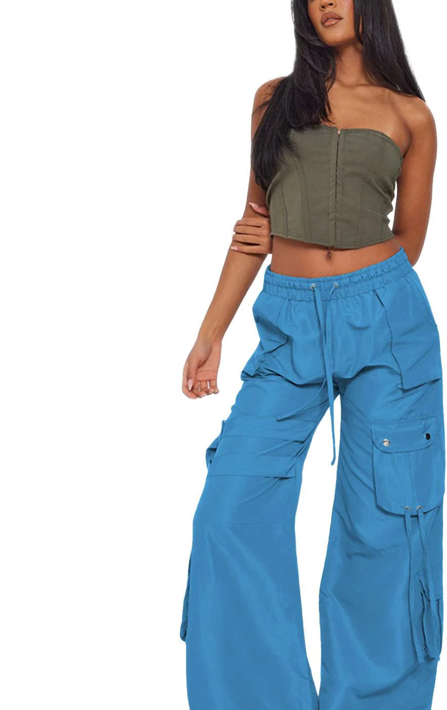 Silvia- Damen Weite Cargo Hosen im sportlichen Stil - Image 11