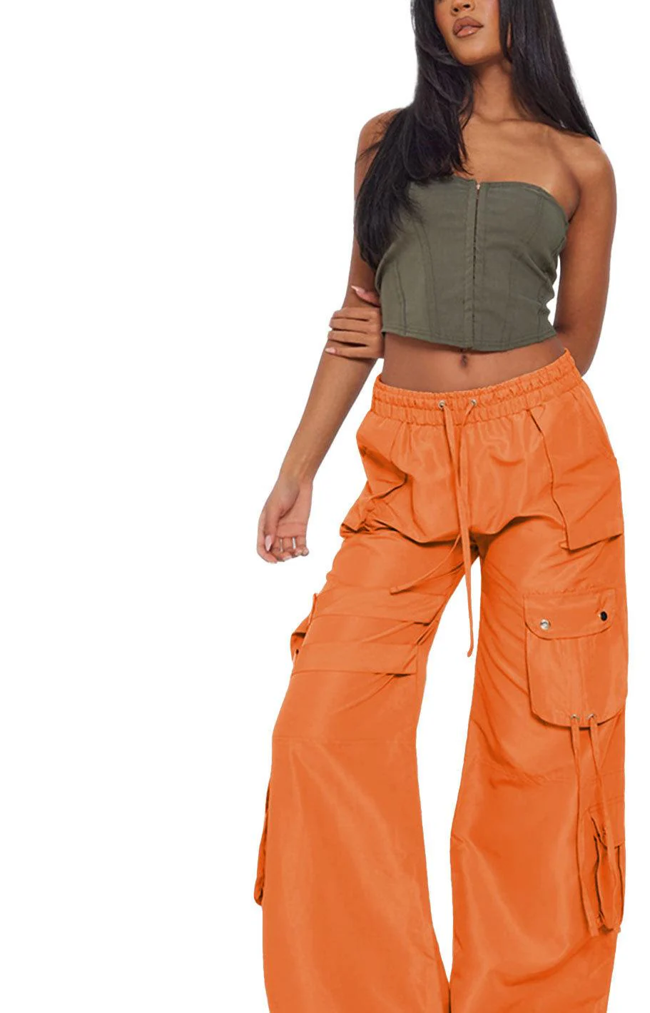 Silvia- Damen Weite Cargo Hosen im sportlichen Stil - Image 7