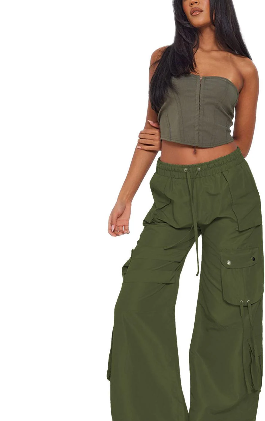 Silvia- Damen Weite Cargo Hosen im sportlichen Stil - Image 8