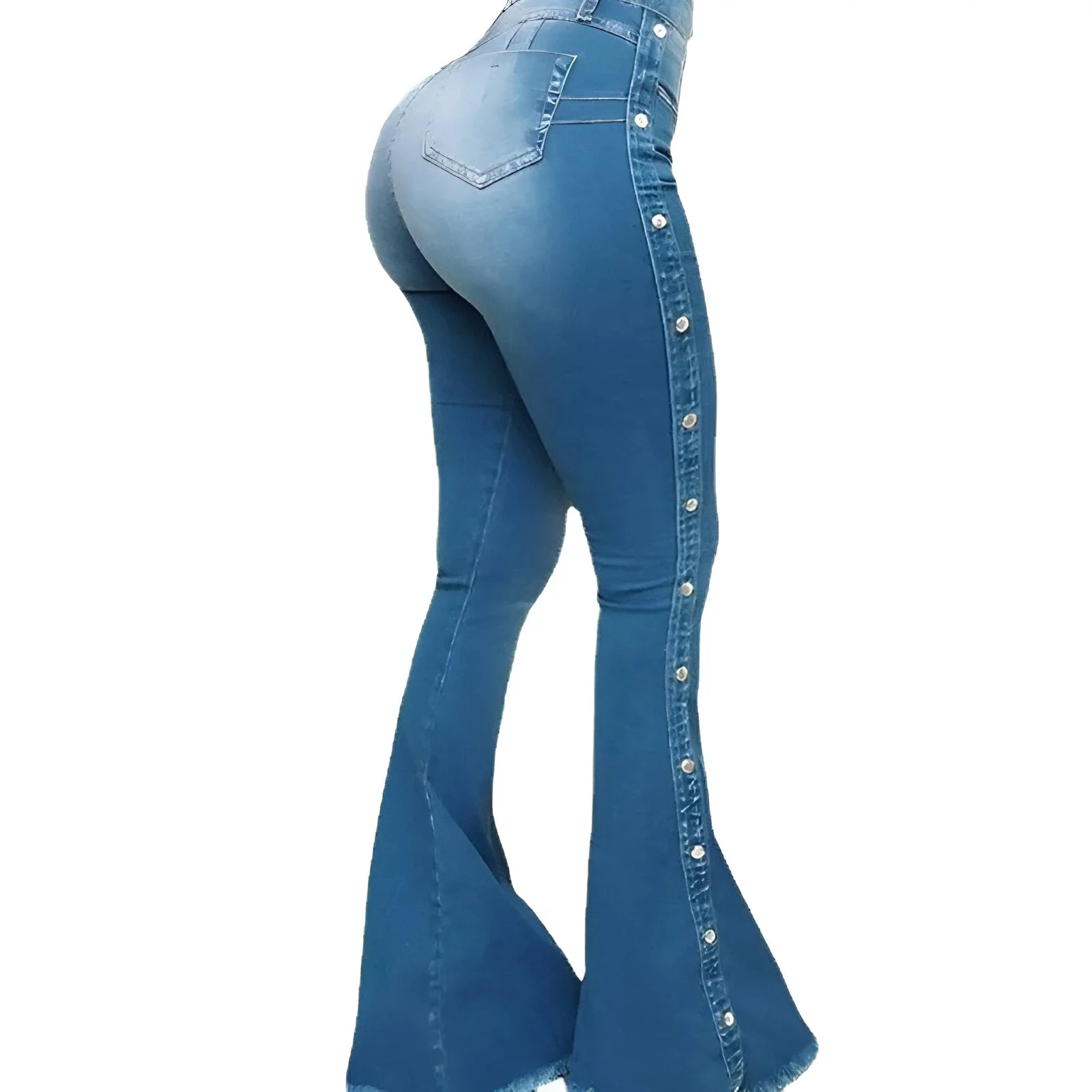 Simona | Vintage-inspirierte High-Waist Flared Jeans - Image 4
