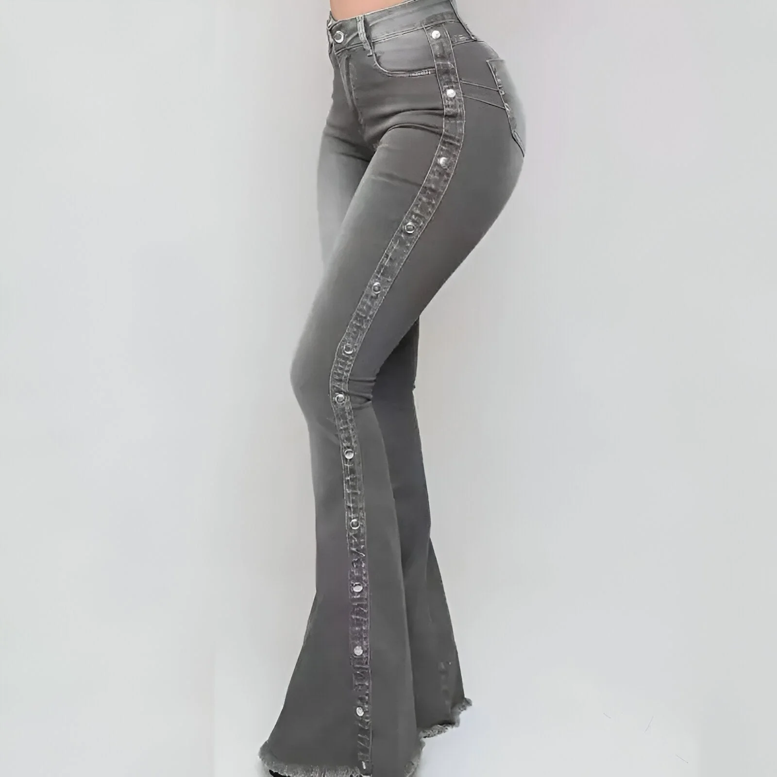 Simona | Vintage-inspirierte High-Waist Flared Jeans - Image 8