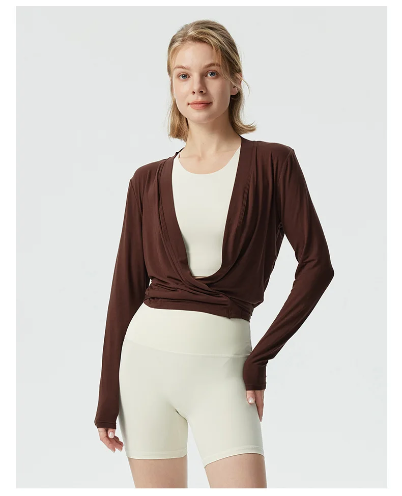Siria | Pilates Wickelshirt Langarm - Image 6
