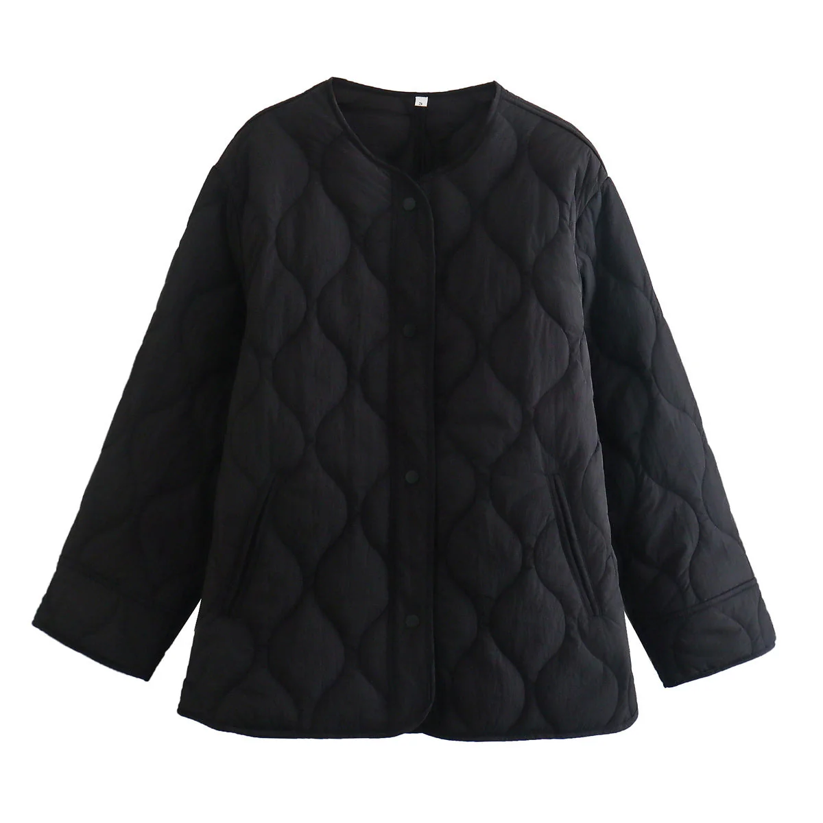 Sivya | Gestepptes Baumwolljacke Mit Rundhalsausschnitt - Image 6