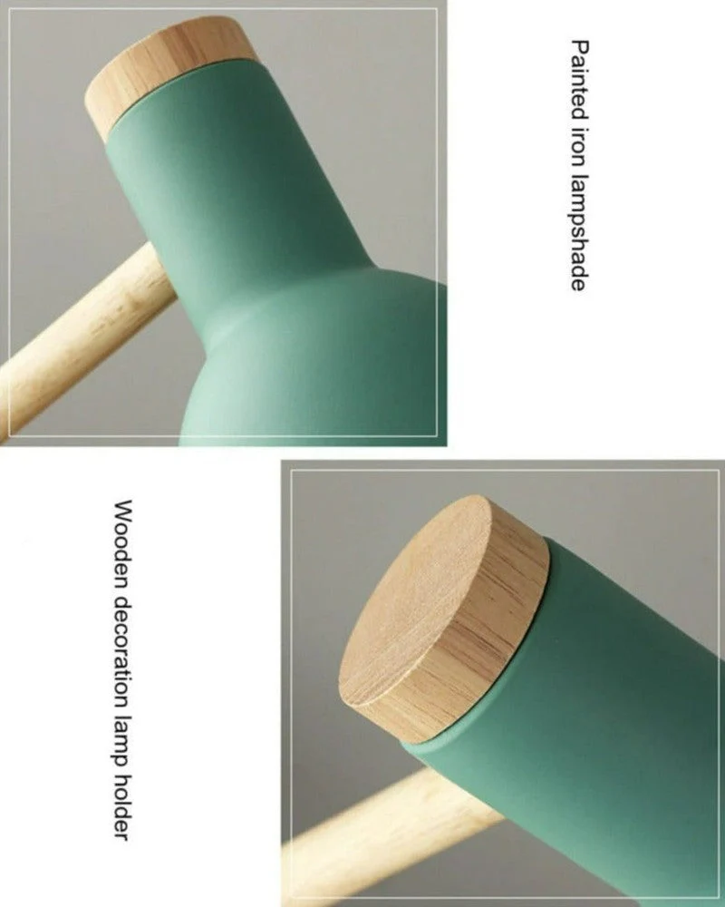 Skandinavische Tischlampe – Minimalistisches Design mit Holzdetails - Image 4