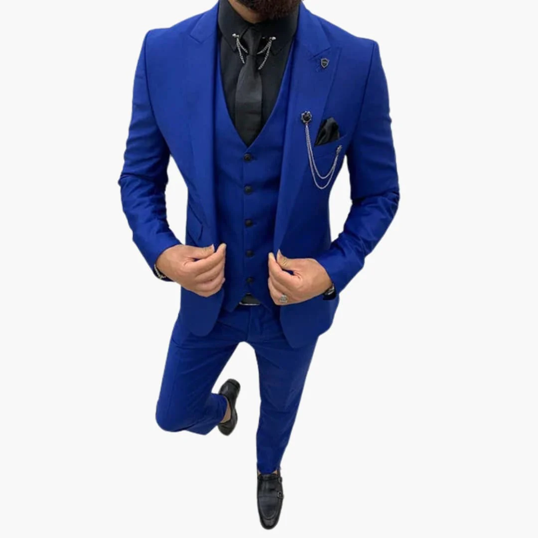 Slim Fit Anzug Set - Herrenanzug 3-teilig für Abendmode - Image 10
