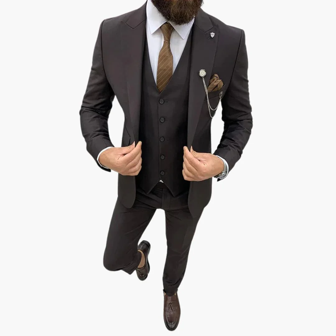 Slim Fit Anzug Set - Herrenanzug 3-teilig für Abendmode - Image 2