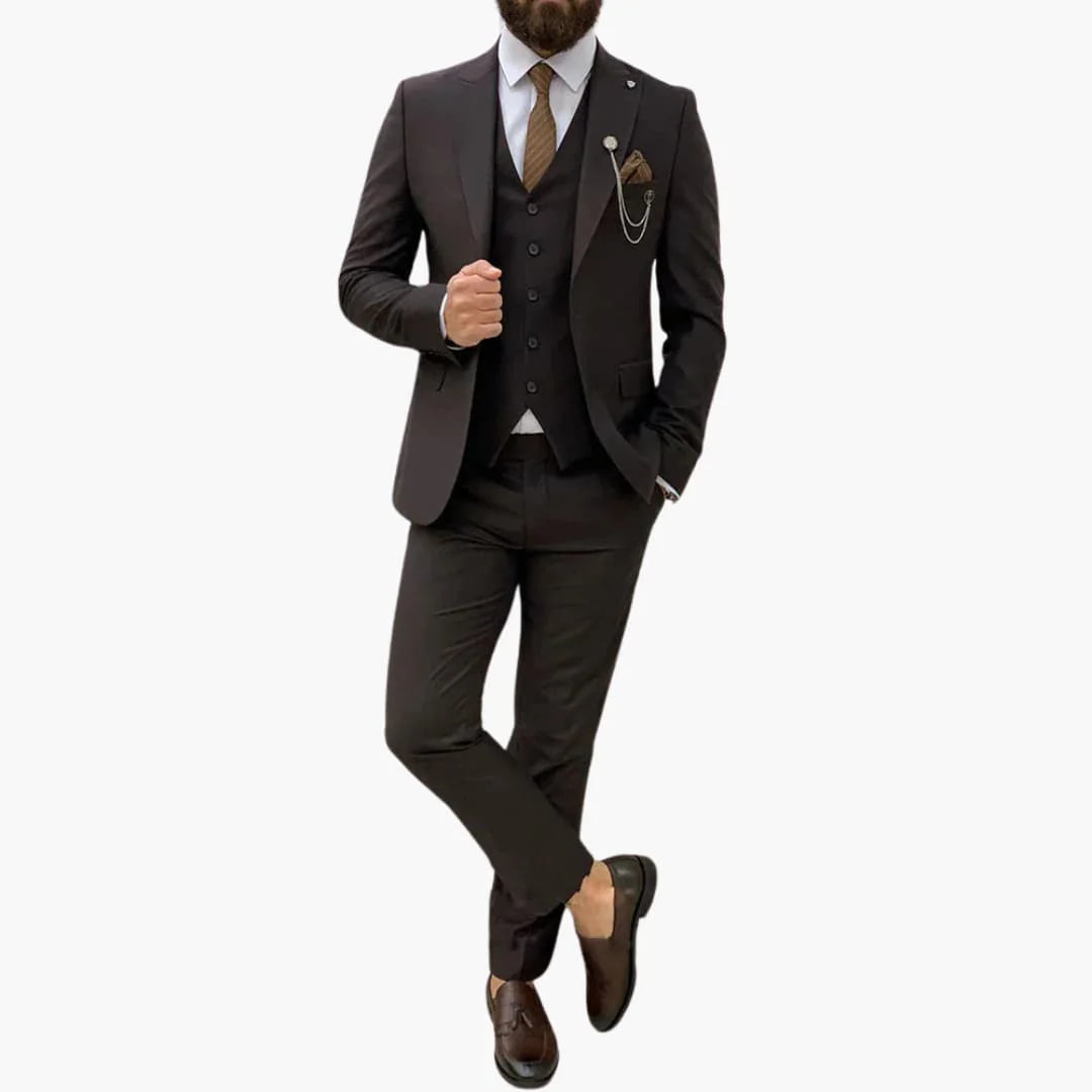 Slim Fit Anzug Set - Herrenanzug 3-teilig für Abendmode - Image 3