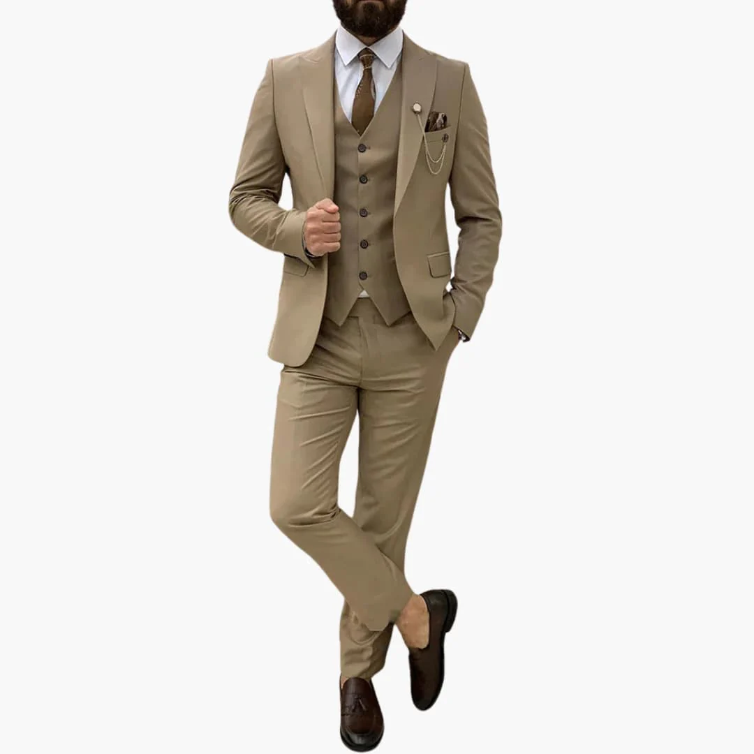 Slim Fit Anzug Set - Herrenanzug 3-teilig für Abendmode - Image 5