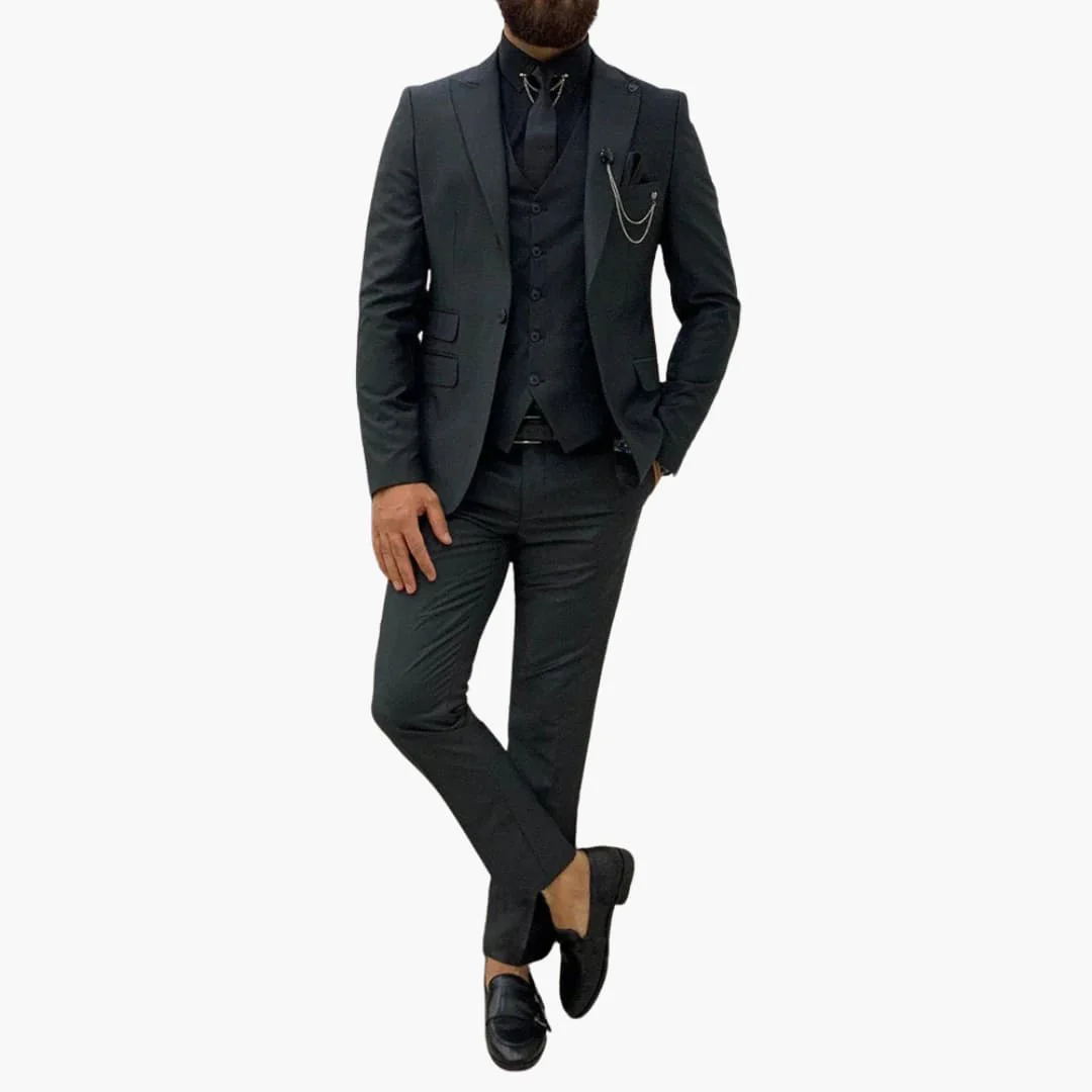 Slim Fit Anzug Set - Herrenanzug 3-teilig für Abendmode - Image 7