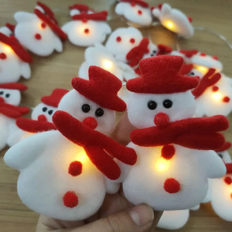 SnowmanGlow | Lichterkette mit Plüschschneemann für Weihnachtsfeiern - Image 5