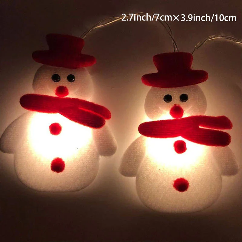SnowmanGlow | Lichterkette mit Plüschschneemann für Weihnachtsfeiern - Image 6