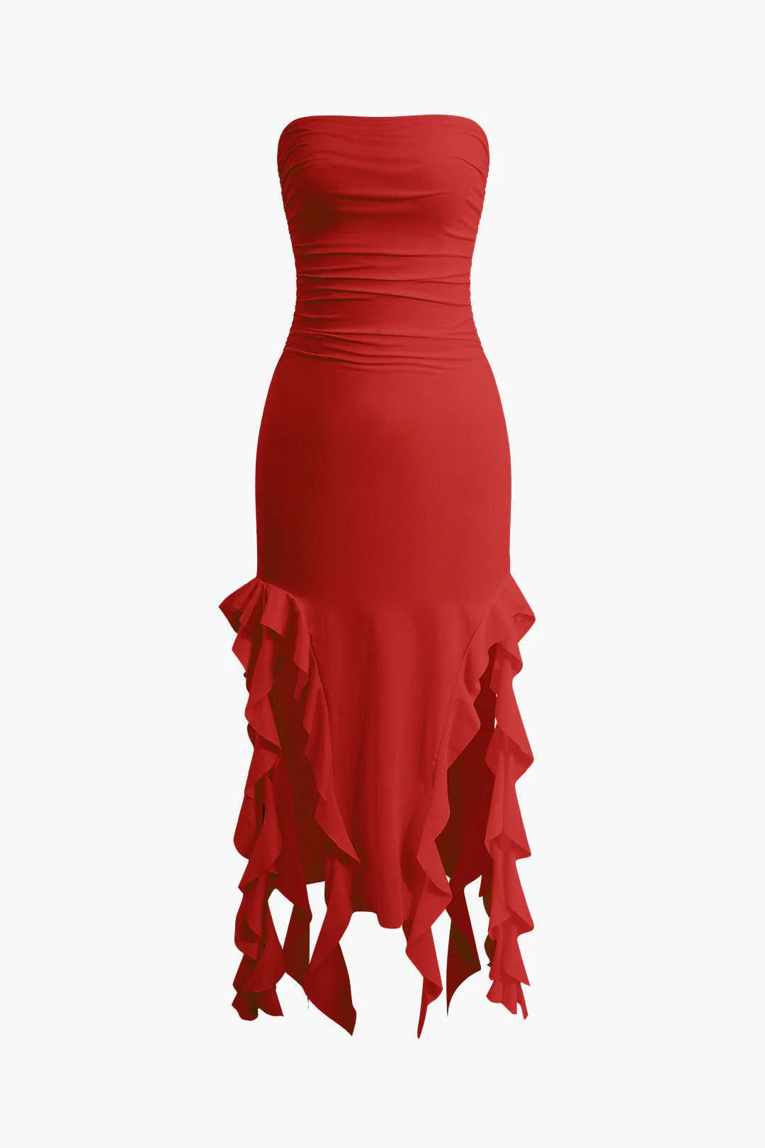 Sofia | Elegantes Bandeau-Maxikleid mit Volant-Details – Zeitlose Raffinesse - Image 17