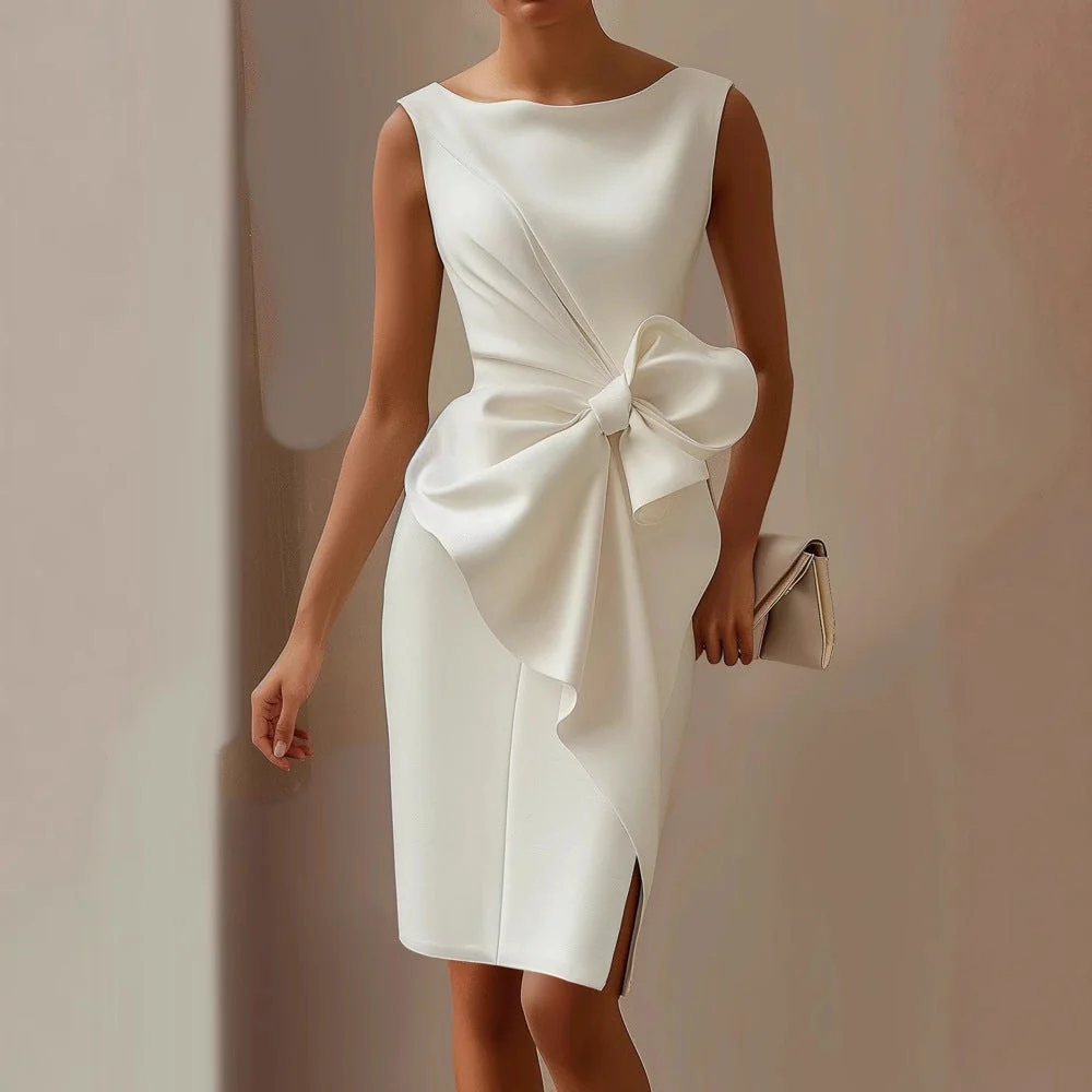 Sofía – Elegantes drapiertes Damen Etuikleid - Image 2