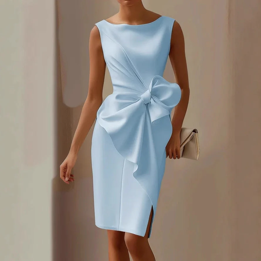 Sofía – Elegantes drapiertes Damen Etuikleid - Image 3
