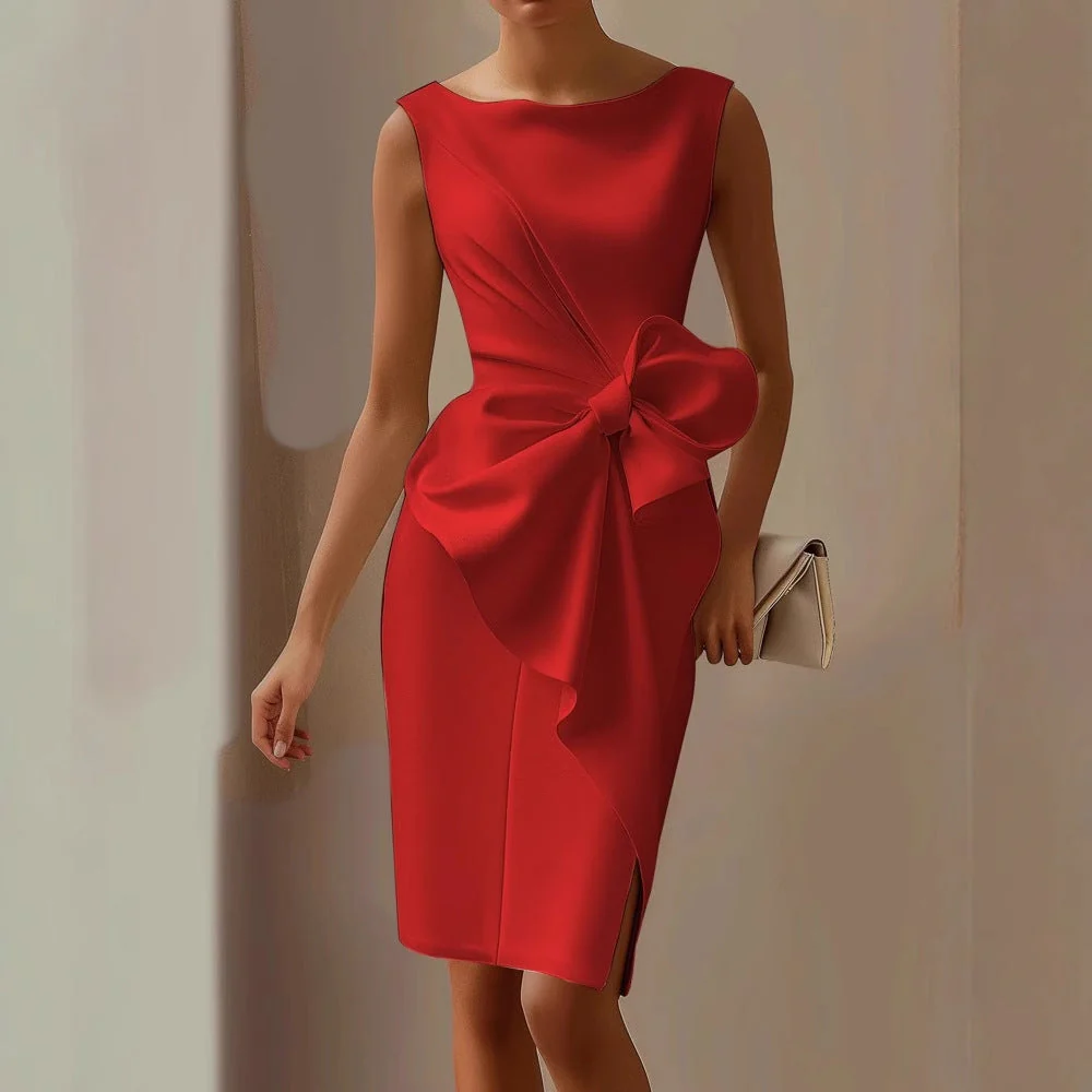 Sofía – Elegantes drapiertes Damen Etuikleid - Image 4