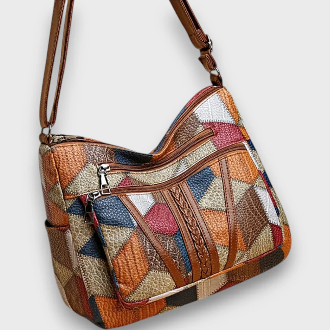 Solara – Mosaik-Lederhandtasche - Image 3