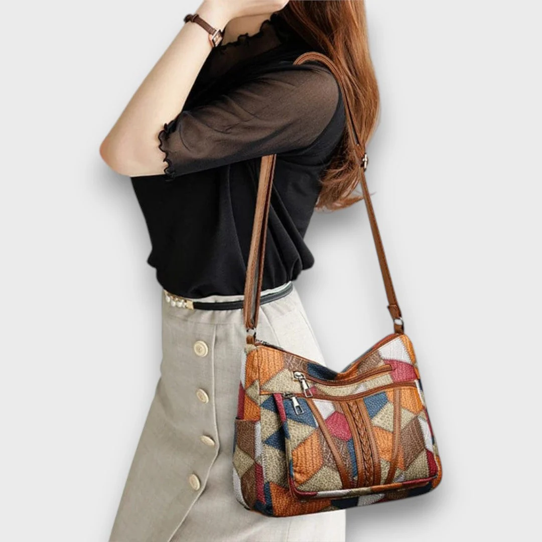 Solara – Mosaik-Lederhandtasche - Image 5
