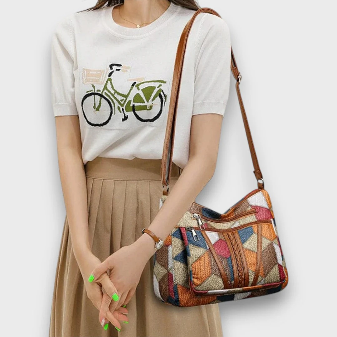 Solara – Mosaik-Lederhandtasche - Image 7