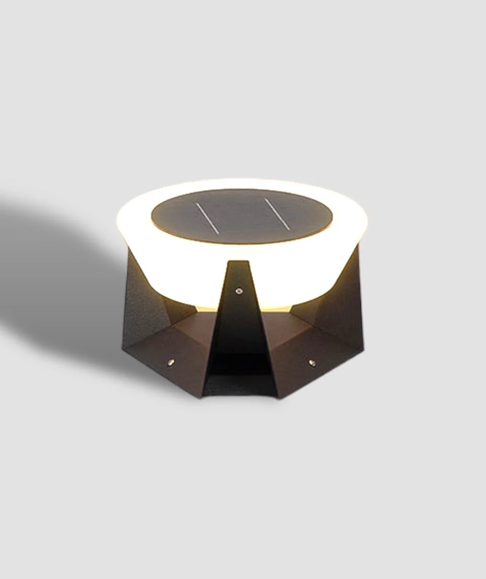 Solarbetriebene LED-Außenlampe mit geometrischem Design - Image 12