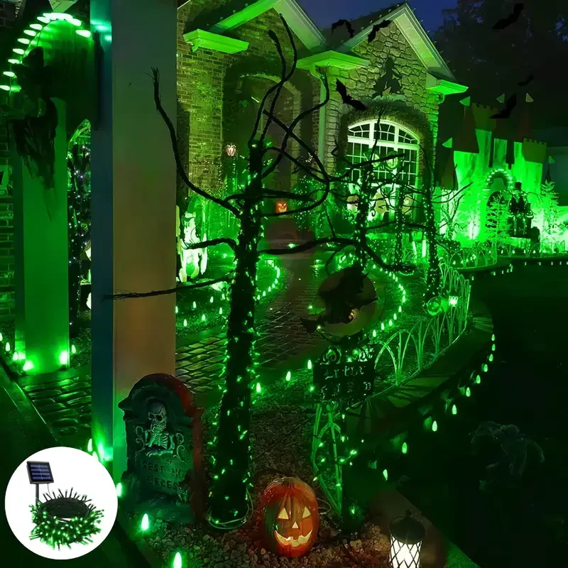 SolarGlow Halloween Lichterkette – Solar Außenbeleuchtung für Garten & Terrasse - Image 2