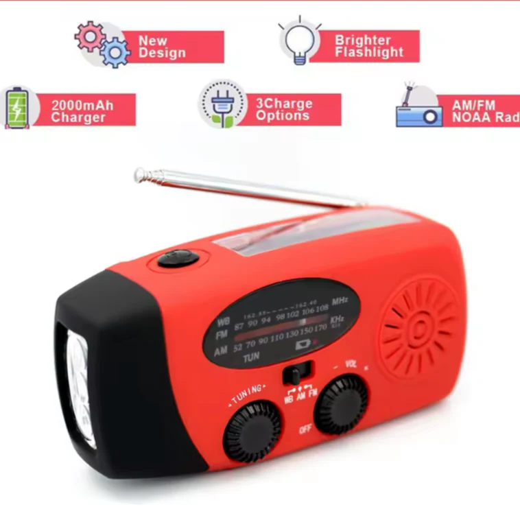 SolarWave | Solarbetriebenes Notfall-Kurbelradio für den Außenbereich - Image 3