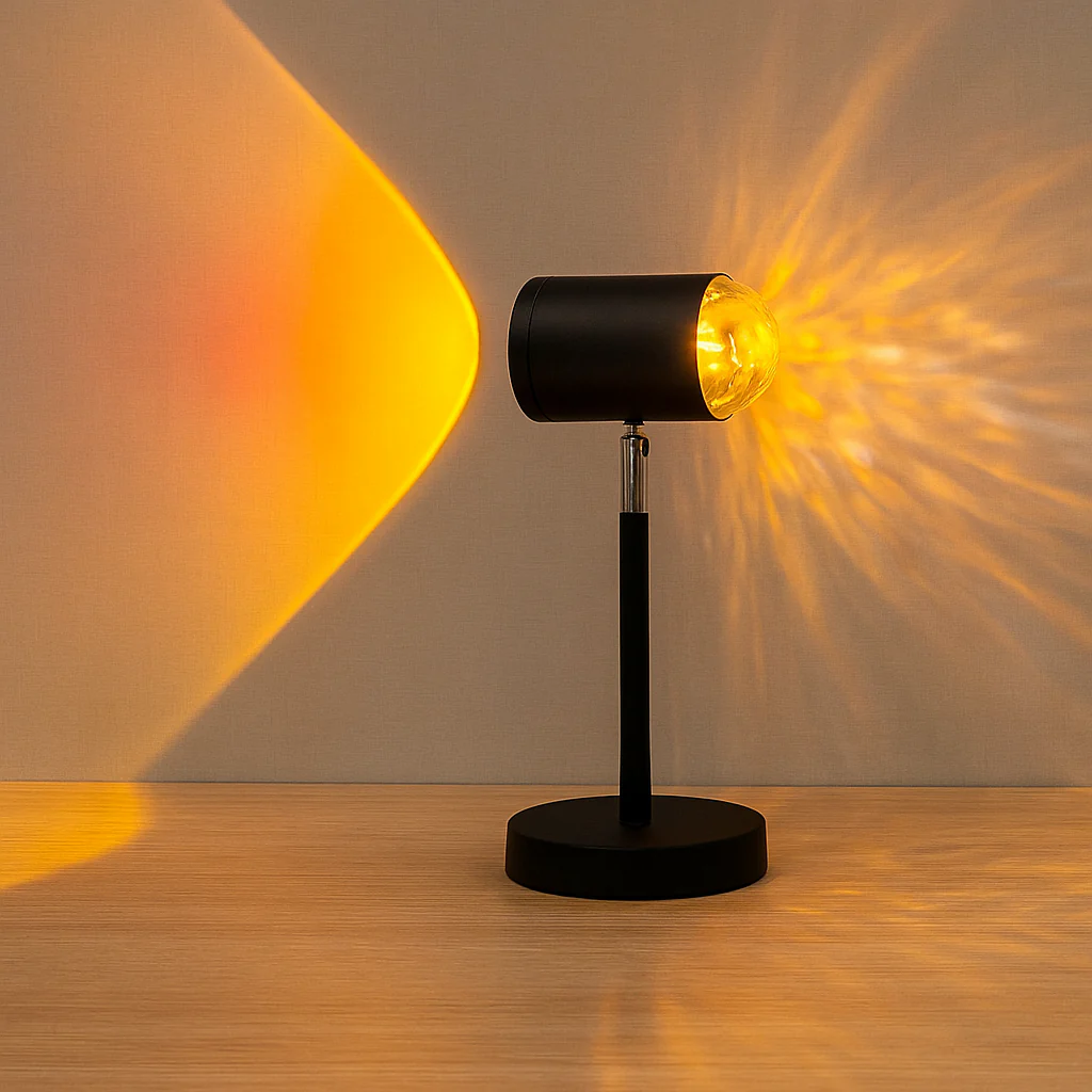 SolAura – USB-Sonnenuntergang-Projektionslampe für warme und stimmungsvolle Beleuchtung - Image 2