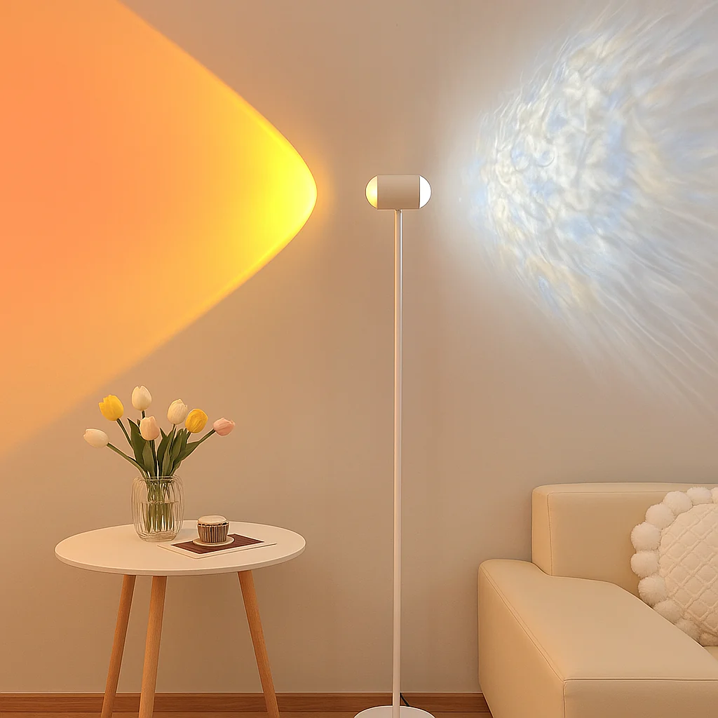 SolAura – USB-Sonnenuntergang-Projektionslampe für warme und stimmungsvolle Beleuchtung - Image 3