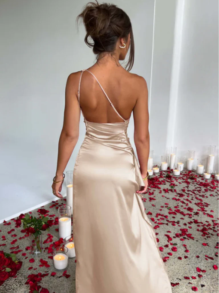 SOLEIL SATIN MAXIKLEID - Image 4