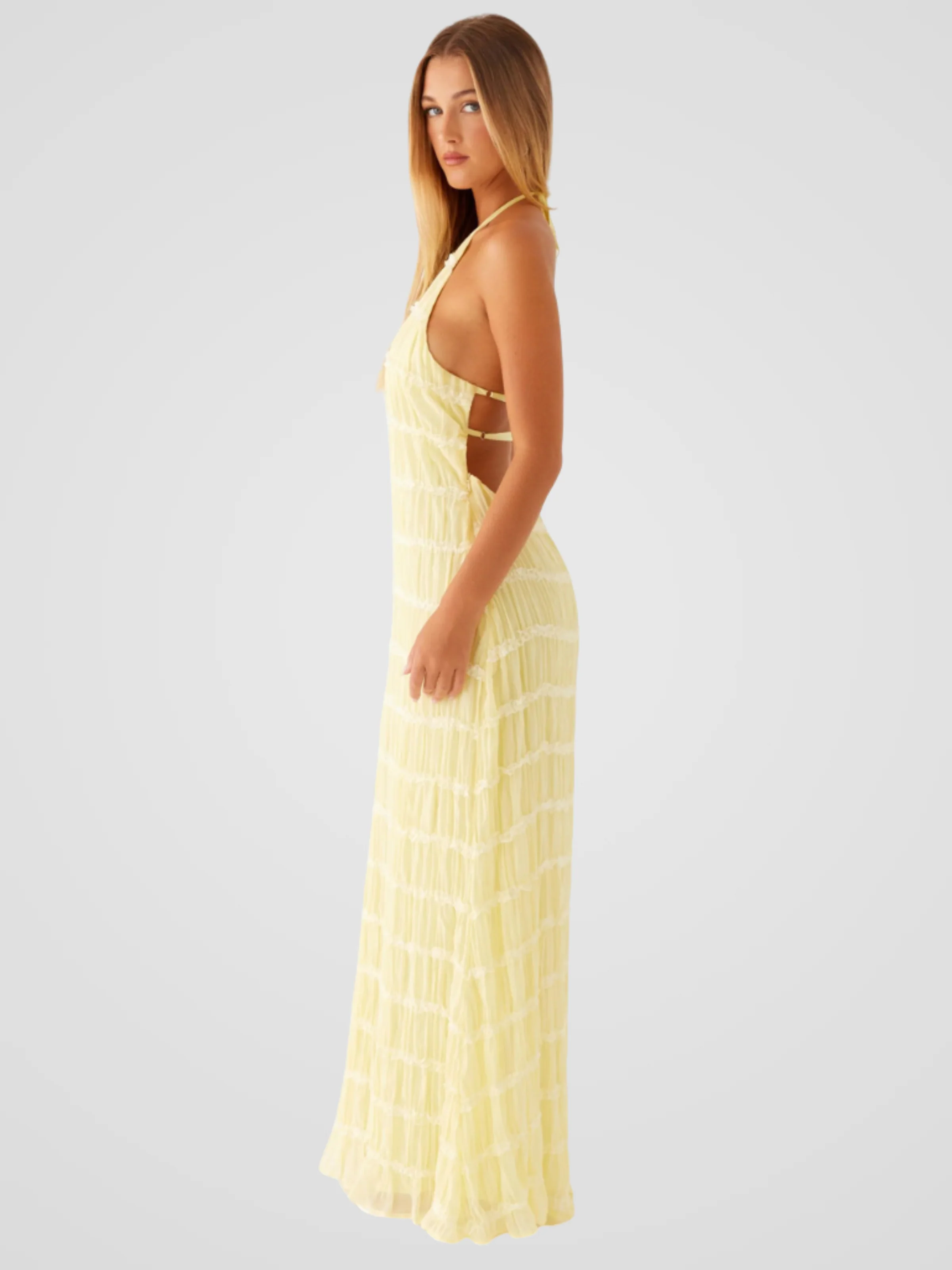 SOLÈNE TEXTURE MAXIKLEID - Image 4