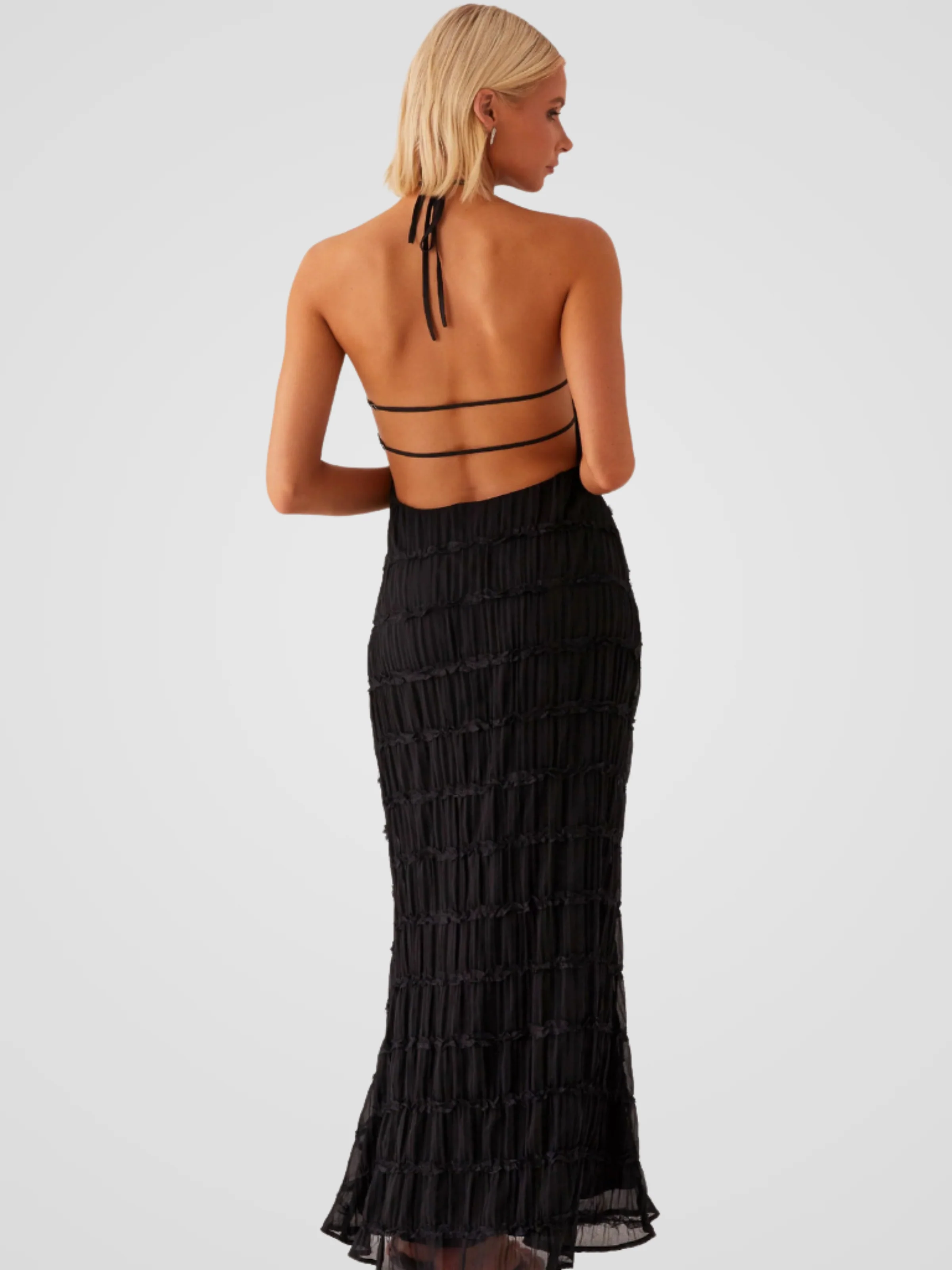 SOLÈNE TEXTURE MAXIKLEID - Image 5