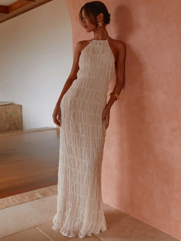 SOLÈNE TEXTURE MAXIKLEID - Image 7