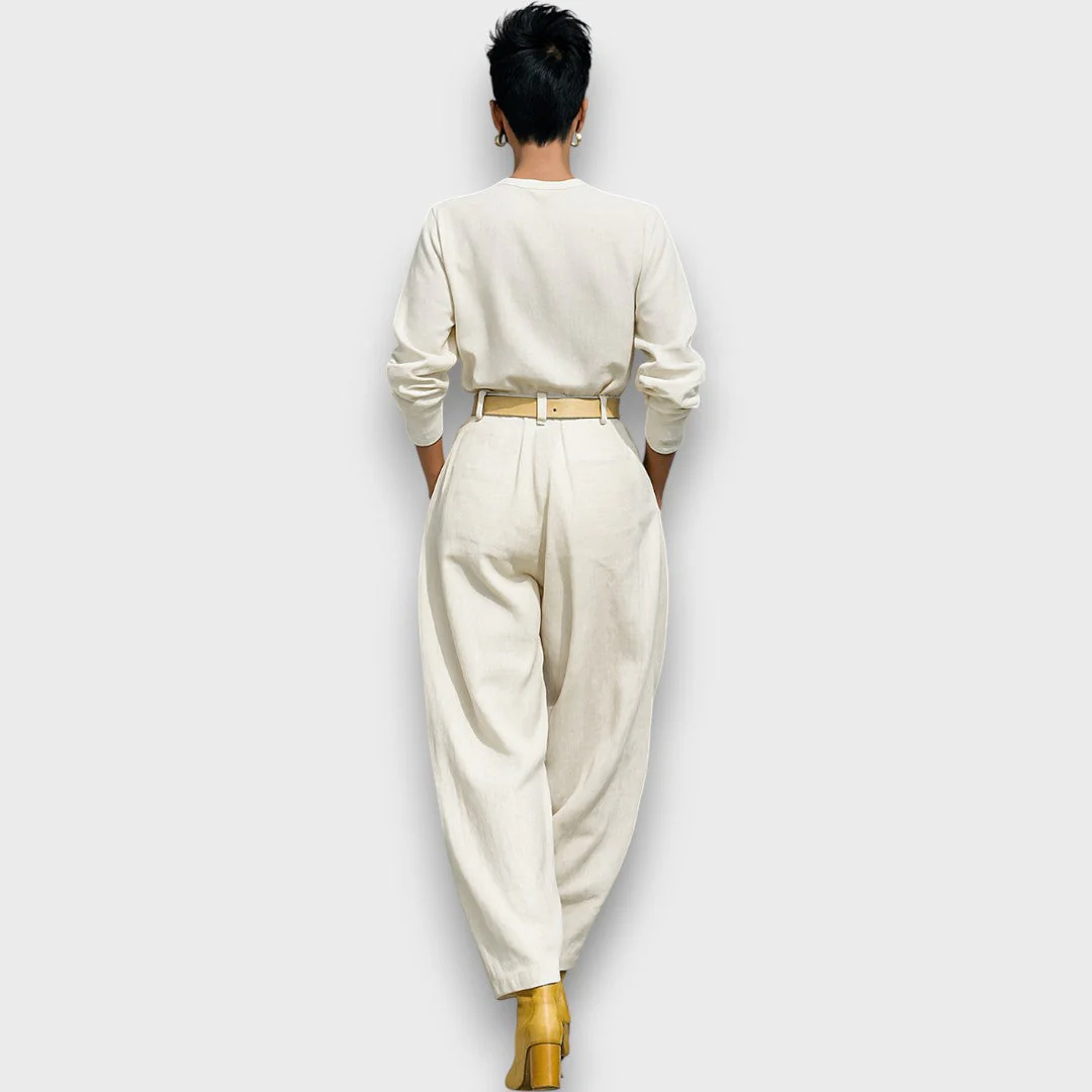 Solenne – Zweiteiliges Set mit Bluse und weiter Hose - Image 5