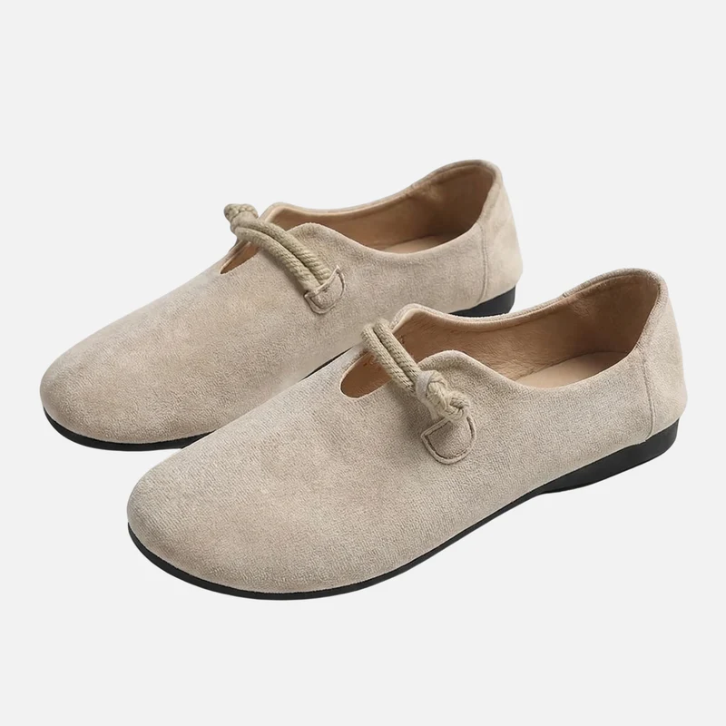 Rosa | Damen Sommer Suede Loafer Seildetail – Wildleder Slipper Sommer Damen - Image 8