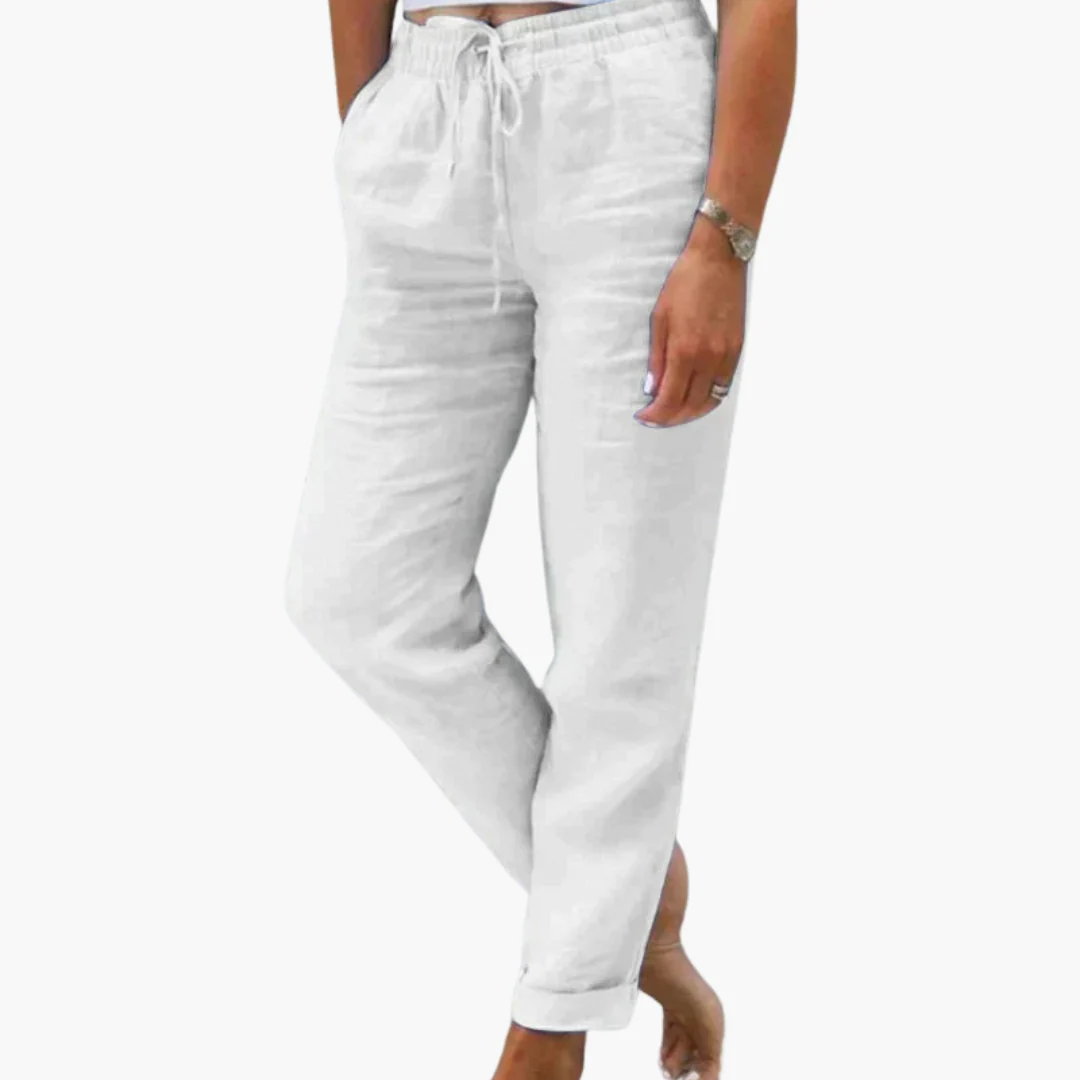 Sommerhose für Damen - Luftig, Locker & mit Tunnelzugbund - Image 3
