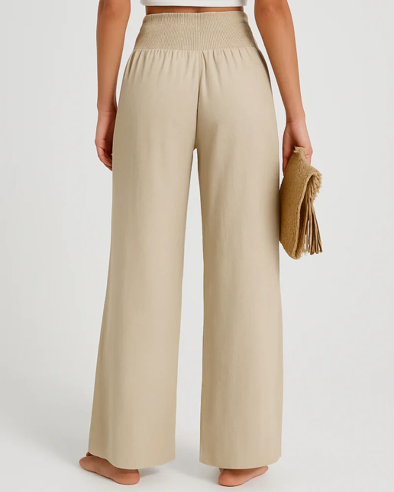Sommerhose mit hoher Taille für Damen | Leichte - Image 3