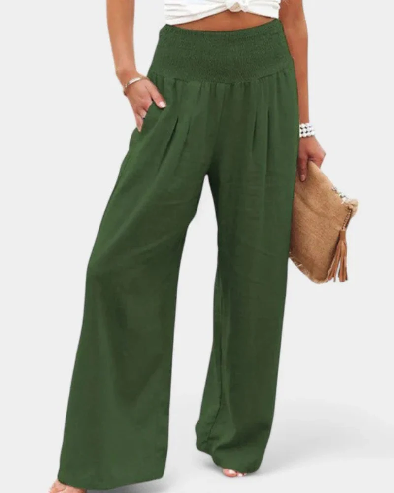 Sommerhose mit hoher Taille für Damen | Leichte - Image 4