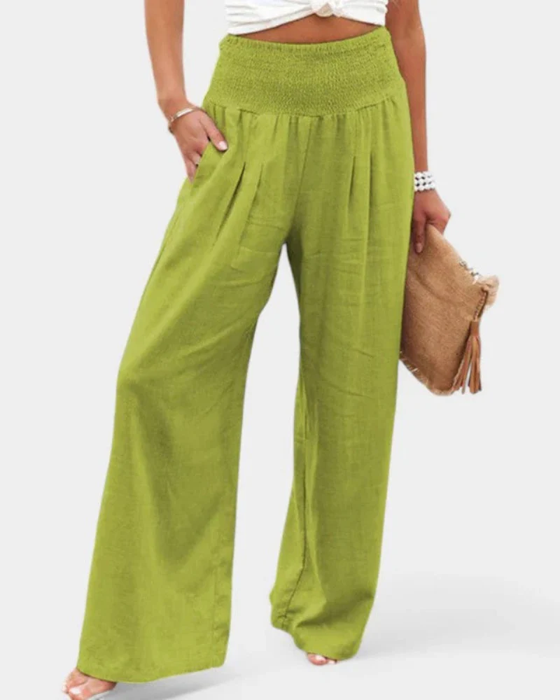 Sommerhose mit hoher Taille für Damen | Leichte - Image 5