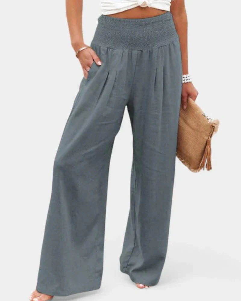 Sommerhose mit hoher Taille für Damen | Leichte - Image 6