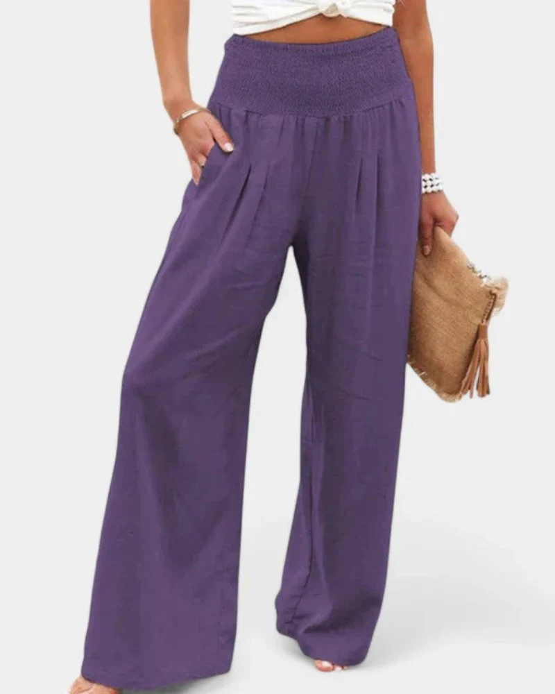 Sommerhose mit hoher Taille für Damen | Leichte - Image 8