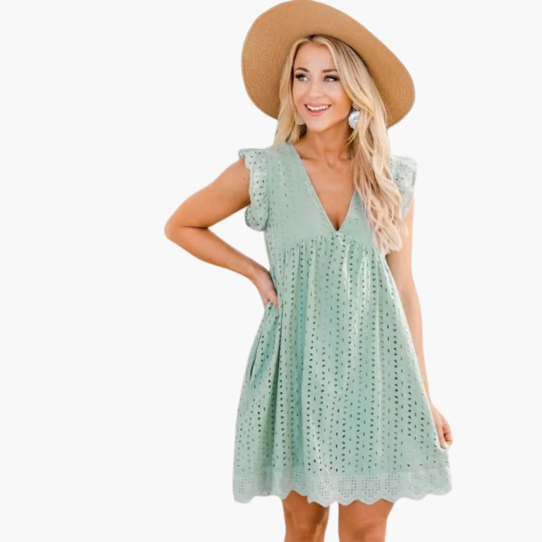 Sommerkleid Damen - Freizeitkleid mit praktischen Taschen - Image 3