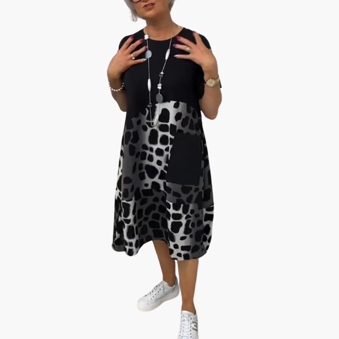 Sommerkleid Damen - Lockeres Freizeitkleid mit Musterprint - Image 6