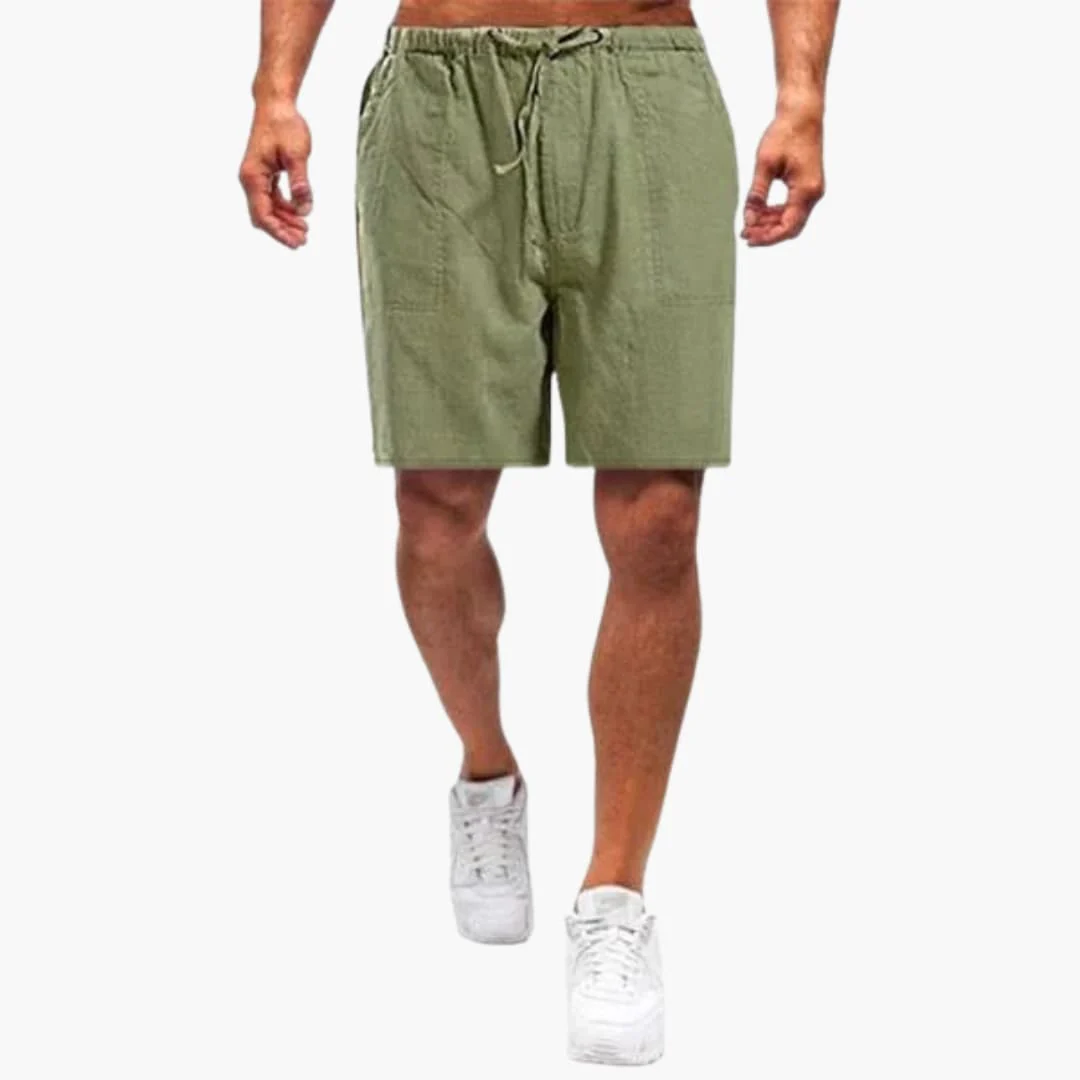 Sommerliche Freizeitherren-Shorts mit Kordelzug und Seitentaschen - Image 5