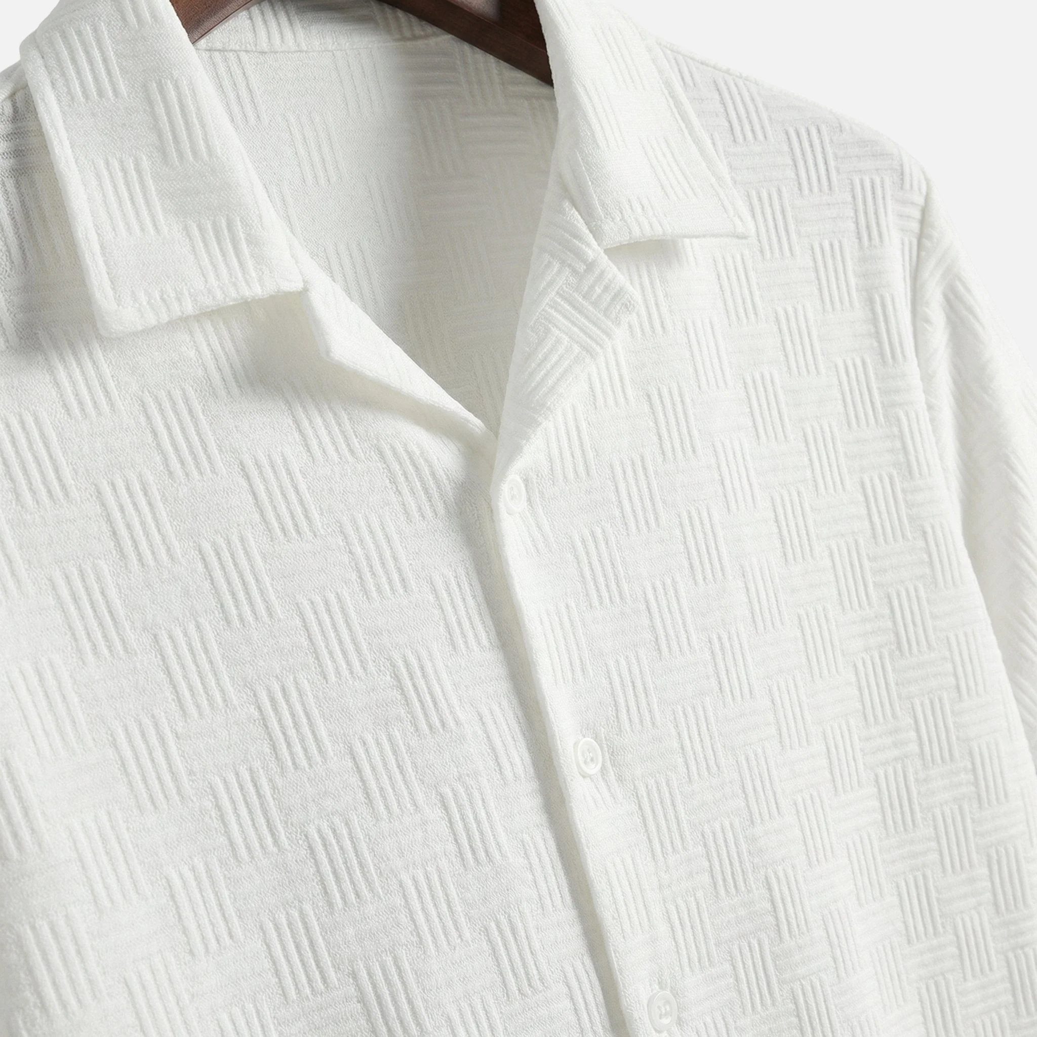 Lars | Herren Sommerlicher Baumwoll-Zweiteiler Gemustert Slim Fit – Baumwoll Set - Image 6