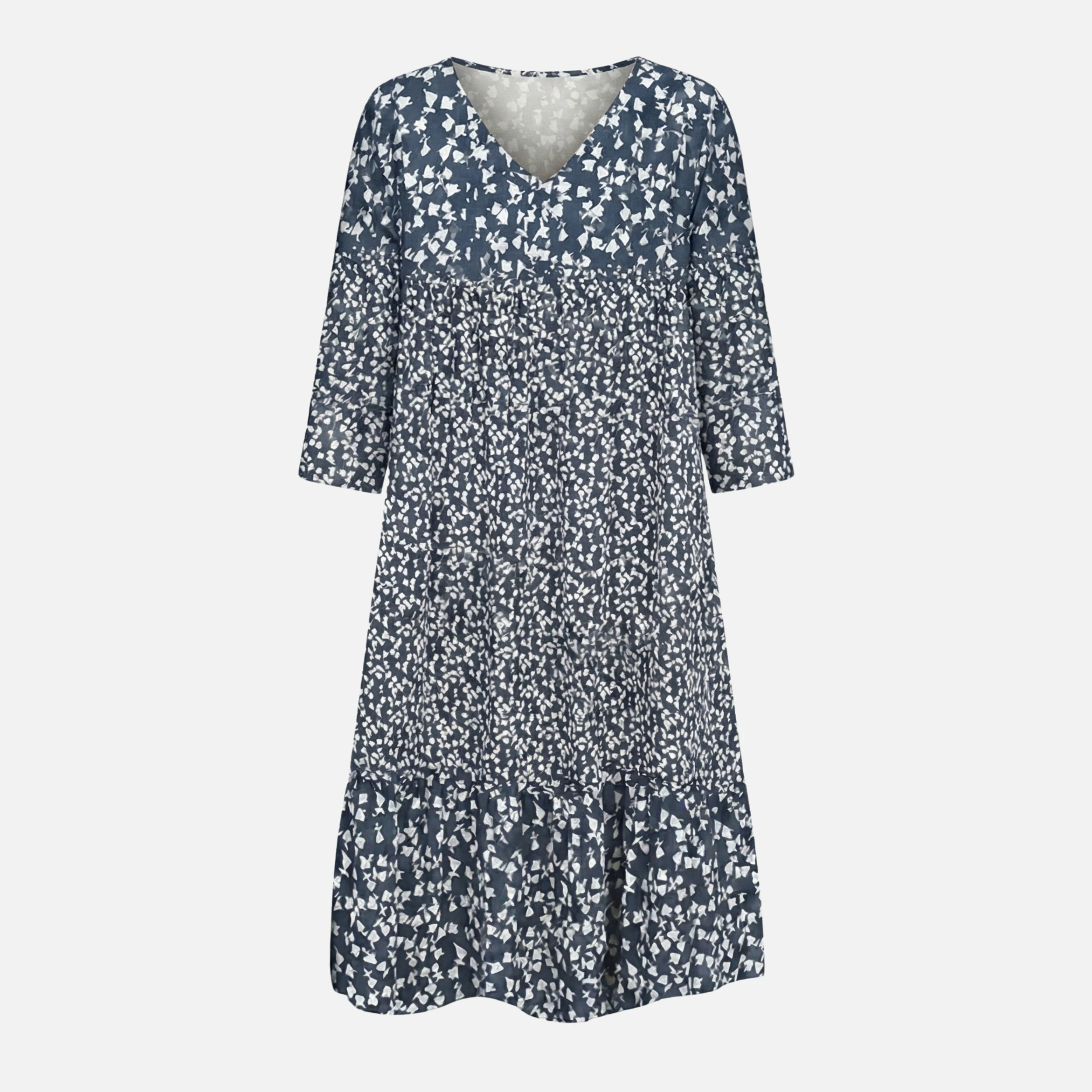 Anika | Damen Sommerliches Midi Kleid Floral V-Ausschnitt – Florales Midi Sommer - Image 10