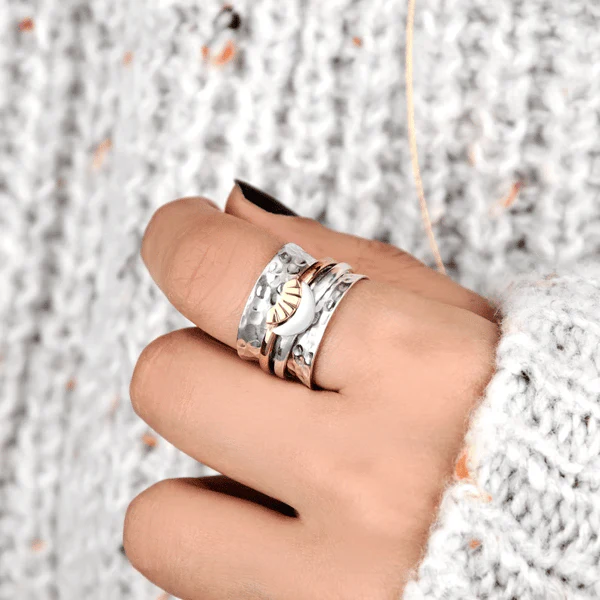 Sonne und Mond Spinner Ring - Image 4
