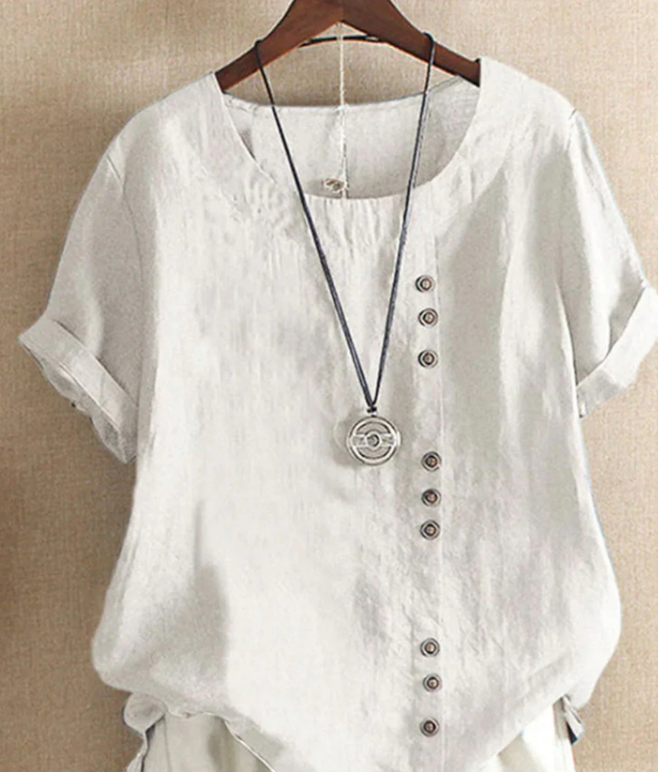 Sophia | Bequemes Sommertop aus Leinen - Image 2