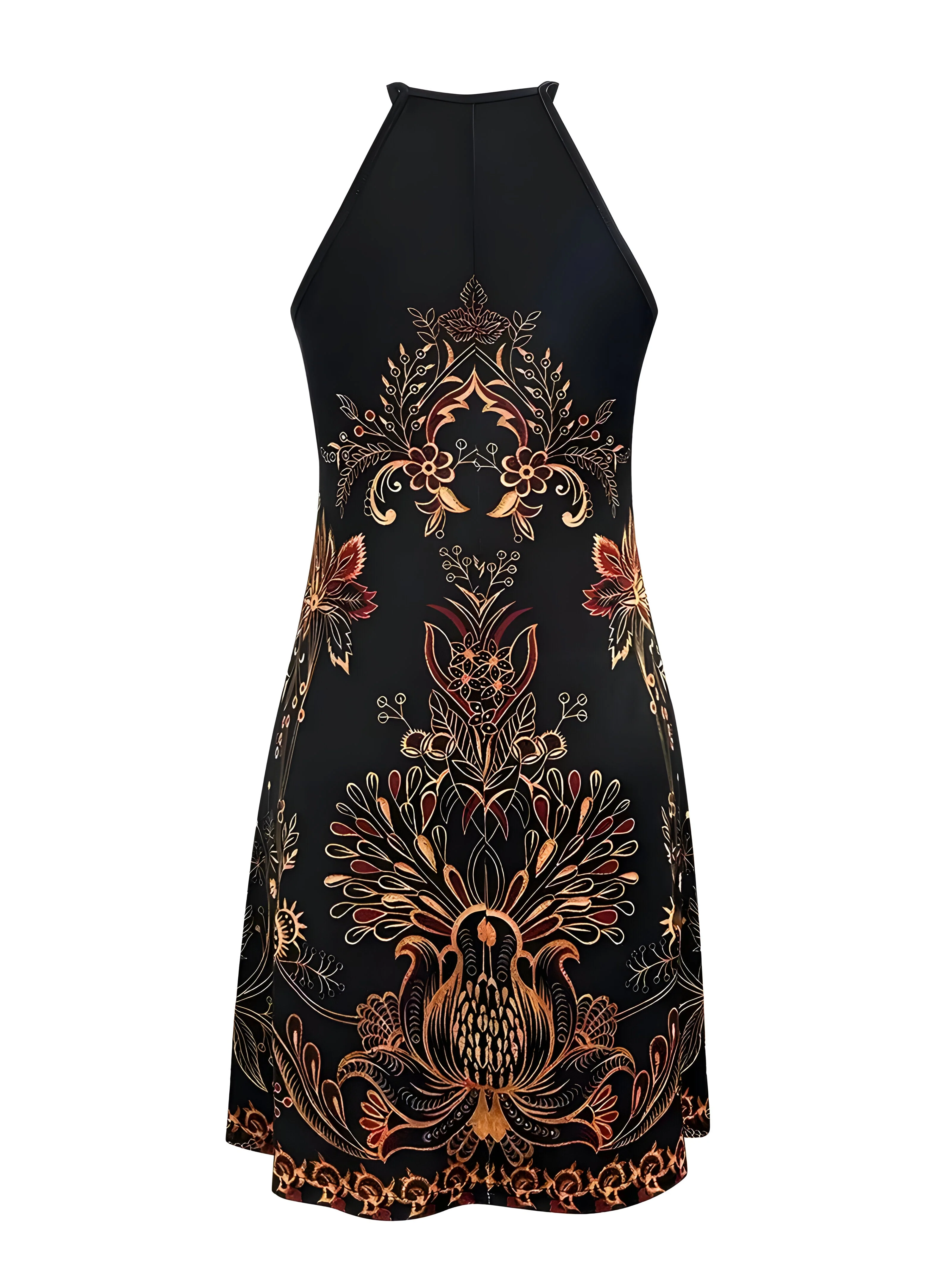 Sophia | Damen Boho Floral Print Halter Kleid - Image 2