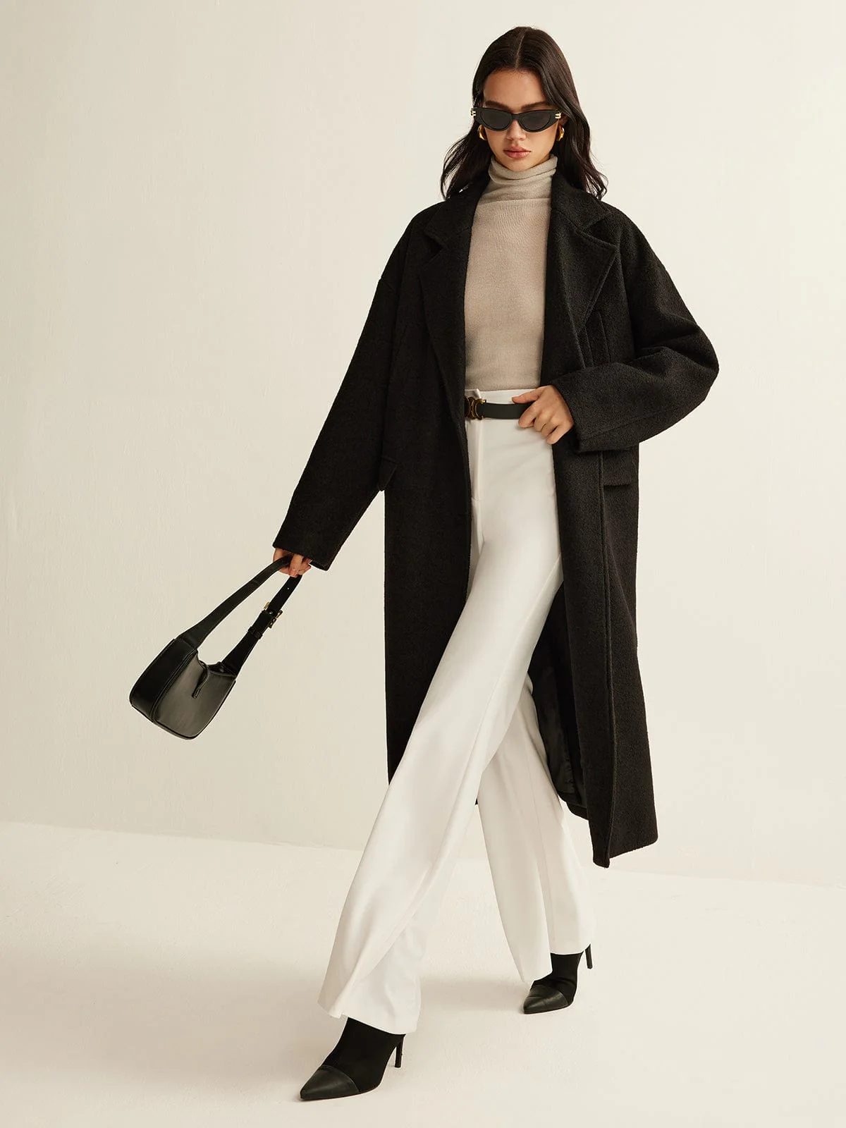 Sophia | Eleganter Trenchcoat für Damen Schwarz Klassisch - Image 6