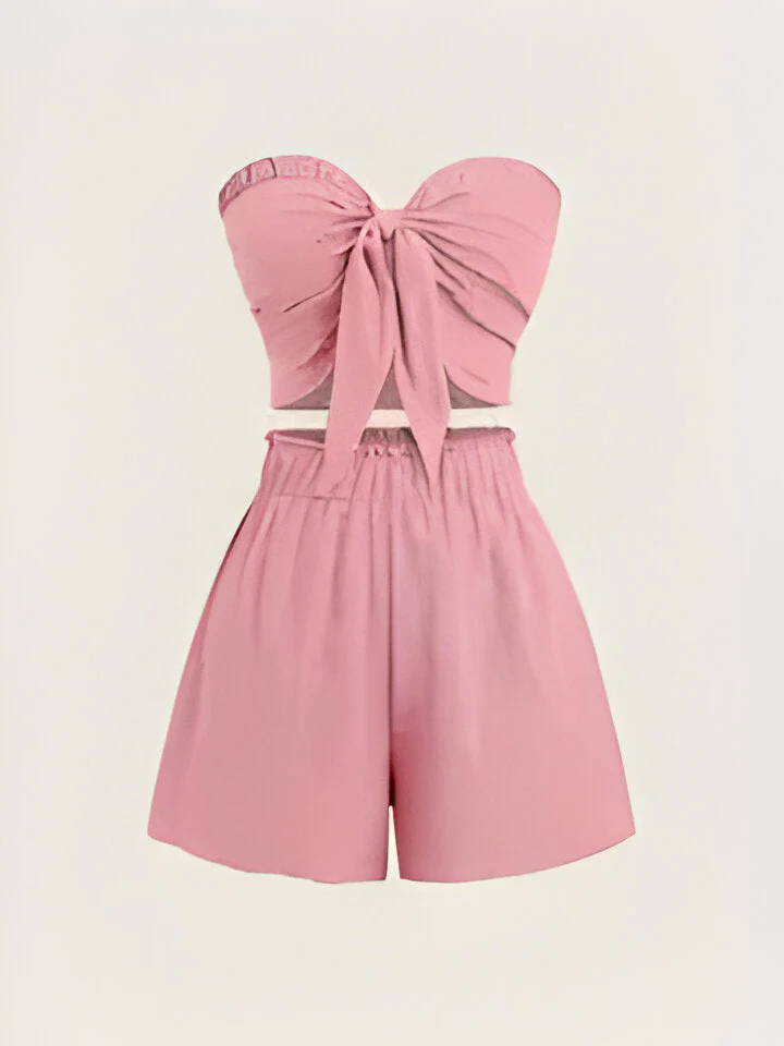 Sophie | Romantisches Date am Meer Top + Shorts Slim Fit - Image 2